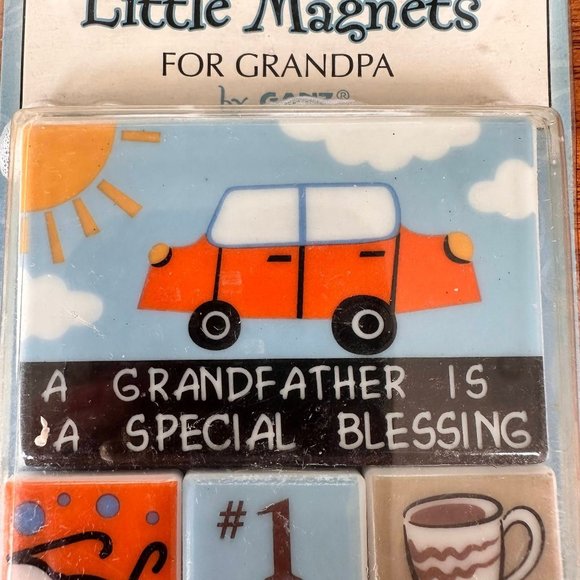 VTG Ganz Little Magnets Grandpa Special Blessing 4 Piece Stocking Stuffer - Picture 4 of 12